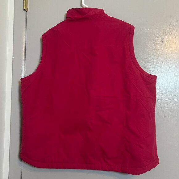 L.L. Bean Women's Full Zip-Up Vest Red Wine Size 2X - Picture 3 of 3